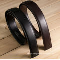 TOP quality genuine leather belt without buckle brown/black